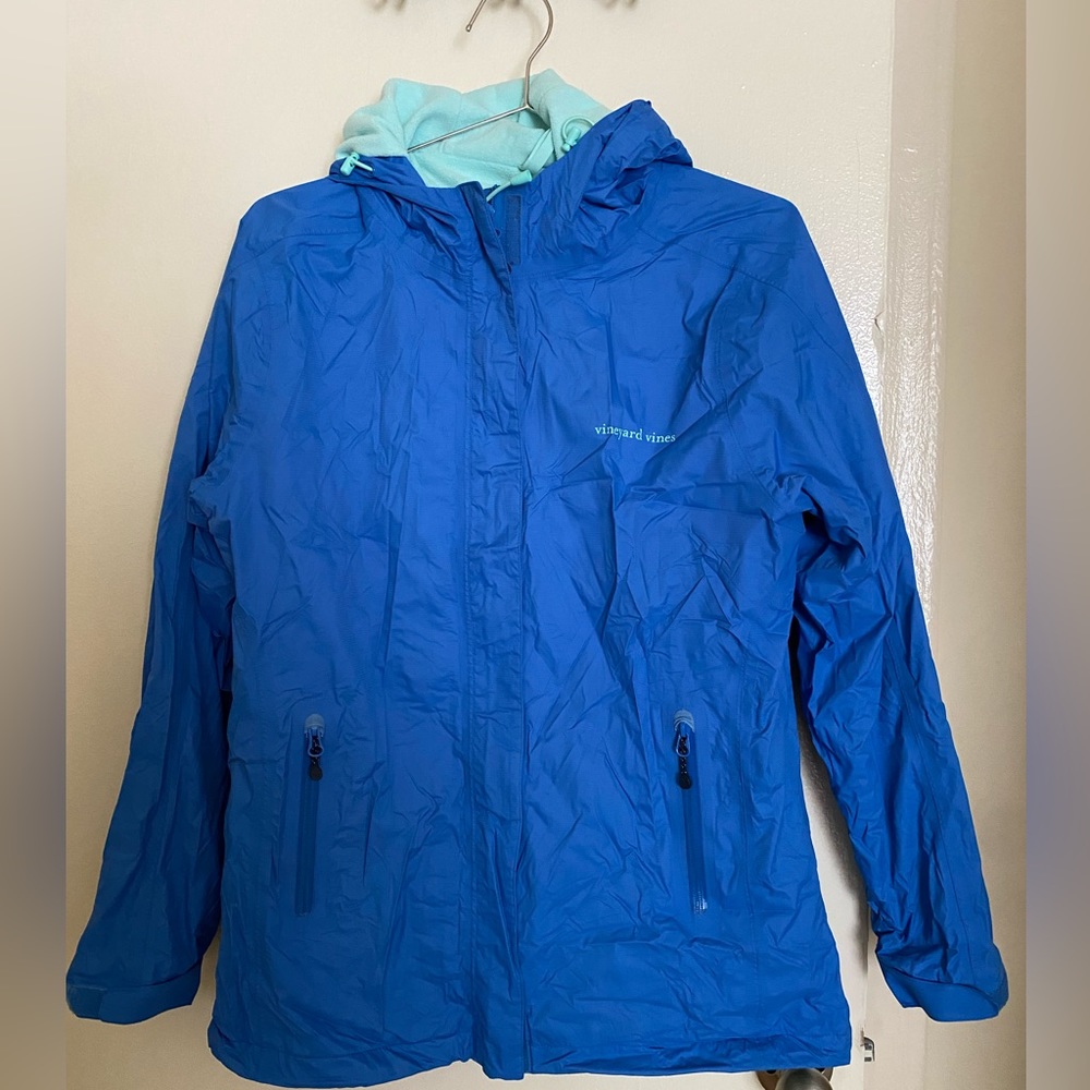 Vineyard Vines Fleece Lined Rain Jacket